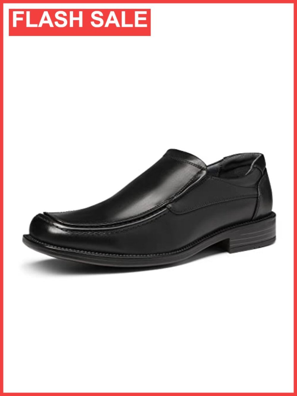 Men's Square Toe Slip-On Dress Loafers Leather Lined Comfort Shoes